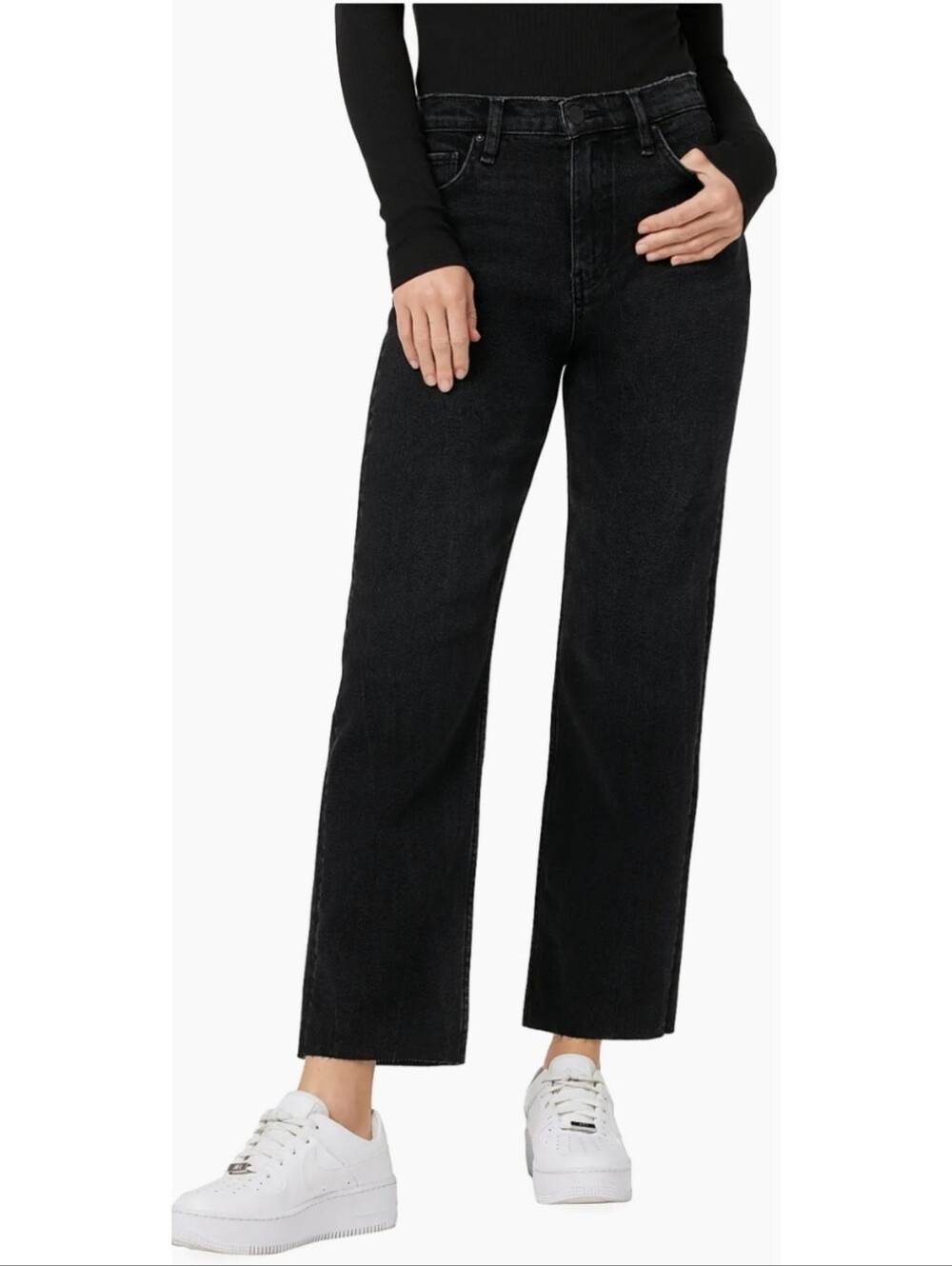 Hudson Jeans Remi High-Rise Straight Ankle Jeans 12 Minimalist Quiet Luxury 80s - Picture 1 of 9